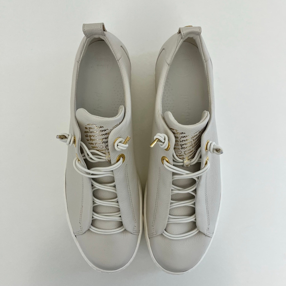 Paul Green Faye Platform Sneakers Ivory Leather Chunky Lace Up Women 11.5 NWOB - Picture 6 of 15
